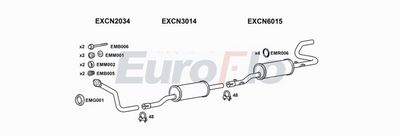 Układ wydechowy EUROFLO TBEXP19D7004
