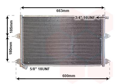 VAN-WEZEL 58005144 Радіатор кондиціонера для SEAT (Сеат)
