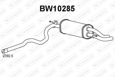 Глушитель выхлопных газов конечный VENEPORTE BW10285 для BMW 2