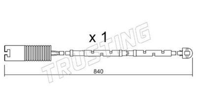 SENZOR DE AVERTIZARE UZURA PLACUTE DE FRANA