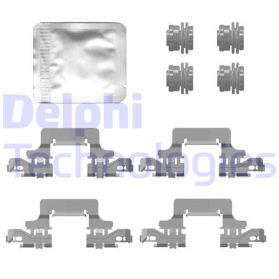 Комплектующие, колодки дискового тормоза DELPHI LX0777 для SEAT TARRACO