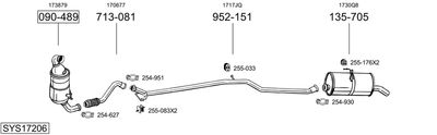 Výfukový systém BOSAL SYS17206