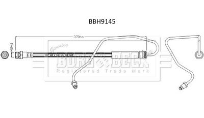 спирачен маркуч BORG & BECK BBH9145