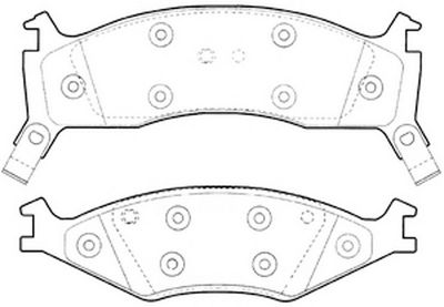 Комплект тормозных колодок, дисковый тормоз FIT FP0719 для KIA SHUMA