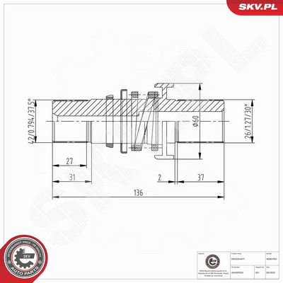 ARBORE DIFERENTIAL ESEN SKV 40SKV902 5