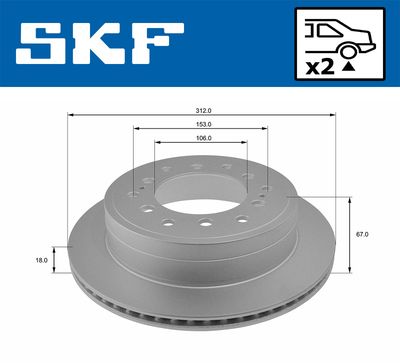 DISC FRANA SKF VKBD90272V2 1