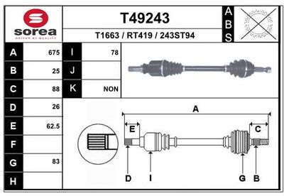 ANTRIEBSWELLE EAI T49243