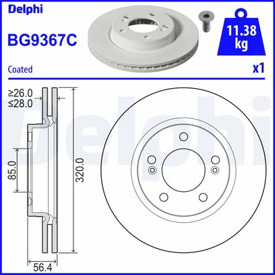 Тормозной диск BG9367C