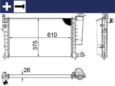 Radiateur - CR2206000S - MAHLE