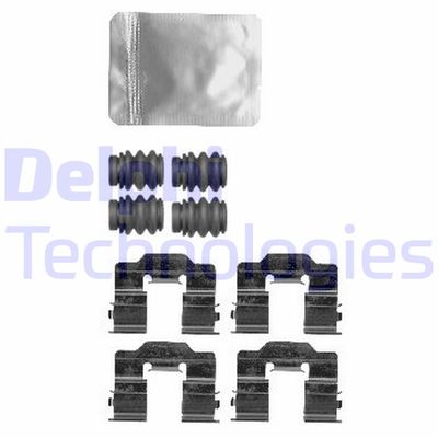 Комплектующие, колодки дискового тормоза DELPHI LX0581 для PEUGEOT 301