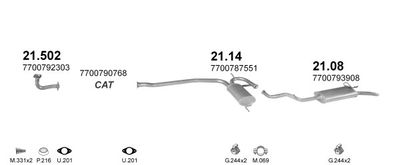 SISTEM DE ESAPAMENT POLMO POLMO00830