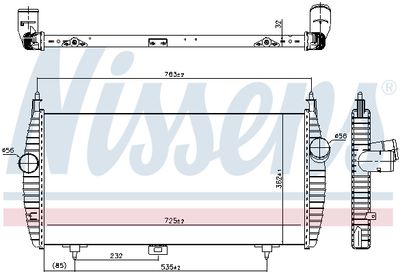 INTERCOOLER COMPRESOR NISSENS 96617 4