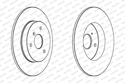 BREMSSCHEIBE FERODO DDF1111C 1