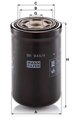 Hydraulisch filter (geschroefd) past: CLAAS 114 CS, 115 CS, 620, 622, COSMOS, 106, 106 SL, 108, 108 SL, 108 VX, 118 SL, 128 VX, 140 (200), 150 (200), 38, 48, 76, 76 H, 78 SL, 85, 88 SL, 96, 98