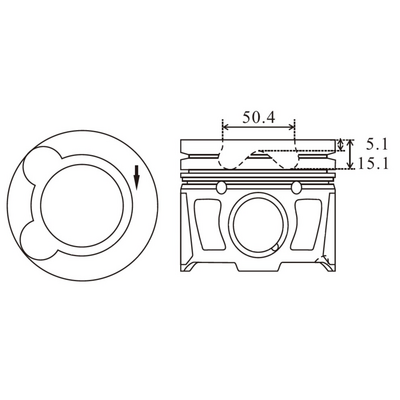 PISTON MV Parts MVP9388