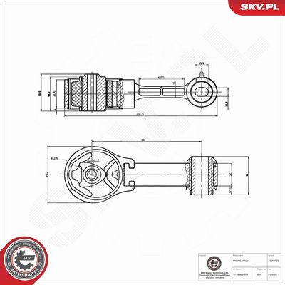 SUPORT MOTOR ESEN SKV 75SKV123 5