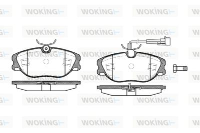 WOKING P2053.72 Тормозные колодки и сигнализаторы  для LANCIA KAPPA (838_) 2.0 16V Turbo (838AB1AA)
