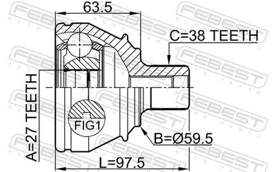 SET ARTICULATIE PLANETARA FEBEST 1710A8 1