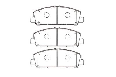 Комплект тормозных колодок, дисковый тормоз KAVO PARTS KBP-6611 для NISSAN TITAN