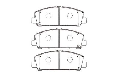 Комплект тормозных колодок, дисковый тормоз KAVO PARTS KBP-6611 для INFINITI QX80