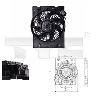 Fan, engine cooling 825-0014