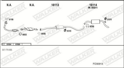Изпускателна система WALKER FO30913