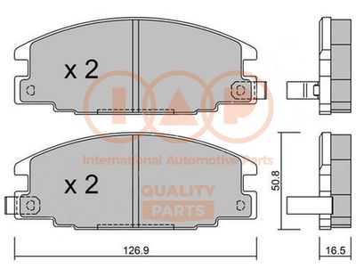 Комплект тормозных колодок, дисковый тормоз IAP QUALITY PARTS 704-09011P для ISUZU D-MAX