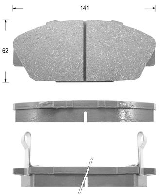 KAISHIN FK5085 Тормозные колодки и сигнализаторы для HONDA ACCORD IV (CB) 2.2 i 16V Automatik (CB7)