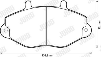 BREMSBELAGSATZ SCHEIBENBREMSE JURID 571746J 1
