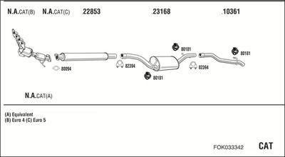 SISTEM DE ESAPAMENT WALKER FOK033342