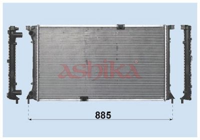 радиатор, охлаждане на двигателя ASHIKA