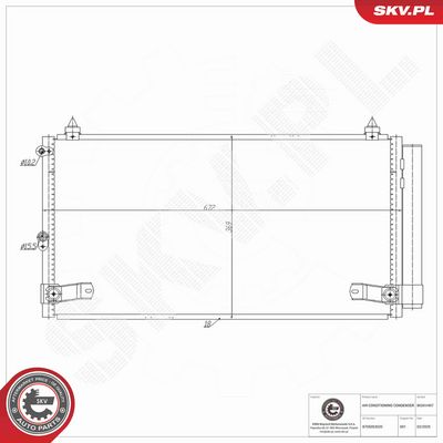 CONDENSATOR CLIMATIZARE ESEN SKV 86SKV457 7