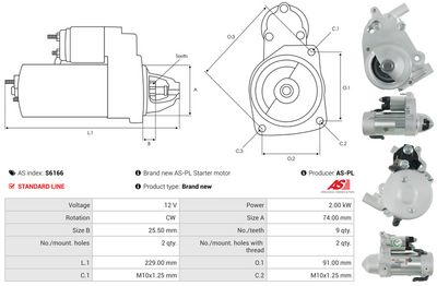 STARTER AS-PL S6166 4