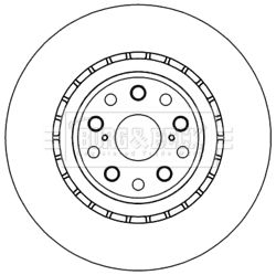 BORG & BECK BBD5982S Тормозные диски  для LEXUS LS (Лексус Лс)