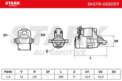 стартер STARK SKSTR-0330317