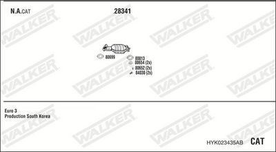 Изпускателна система WALKER HYK023435AB