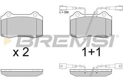 BREMSI BP2979 Тормозные колодки и сигнализаторы  для CHRYSLER  (Крайслер Випер)