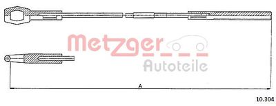Трос, управление сцеплением METZGER 10.304 для VW KAEFER