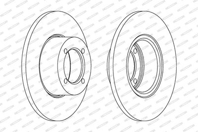 BREMSSCHEIBE FERODO DDF001 1