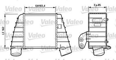 VALEO 817488 Інтеркулер для AUDI (Ауди)