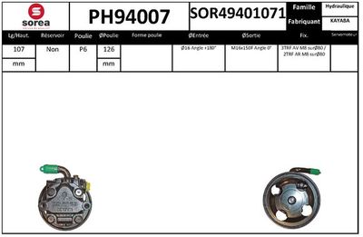 HYDRAULIKPUMPE LENKUNG SNRA PH94007