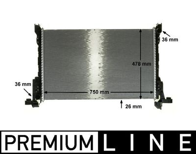 Chłodnica, układ chłodzenia silnika MAHLE CR 86 000P