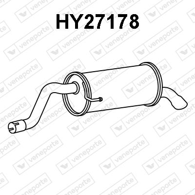 Глушитель выхлопных газов конечный VENEPORTE HY27178 для HYUNDAI i20