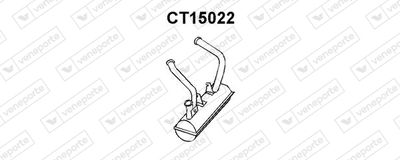 Предглушитель выхлопных газов VENEPORTE CT15022 для CITROËN DYANE