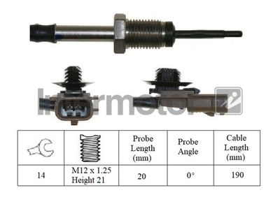 czujnik, temperatura spalin INTERMOTOR 27238
