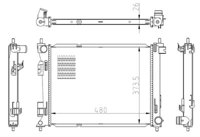 Kylare, motorkylning NRF 550039