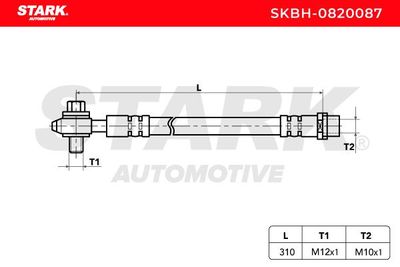 спирачен маркуч STARK SKBH-0820087