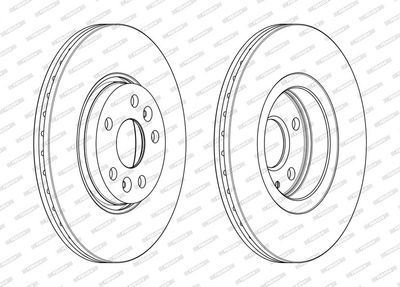BREMSSCHEIBE FERODO DDF2266C 1