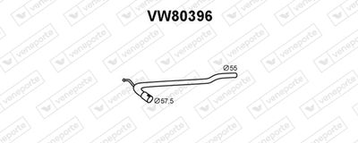 VENEPORTE VW80396 Катализатор для VW TRANSPORTER IV Автобус (70B, 70C, 7DB, 7DK, 70J, 70K, 7DC, 7