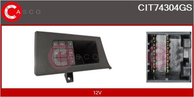 Исполнительный механизм, корректор угла наклона фар CASCO CIT74304GS для FIAT IDEA